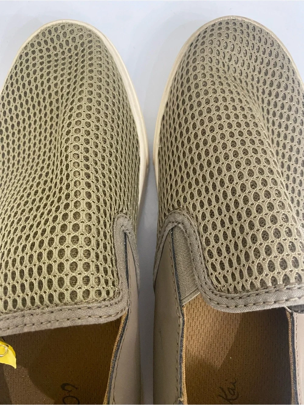 OluKai Men's Slip-On Mesh Espadrilles - Beige